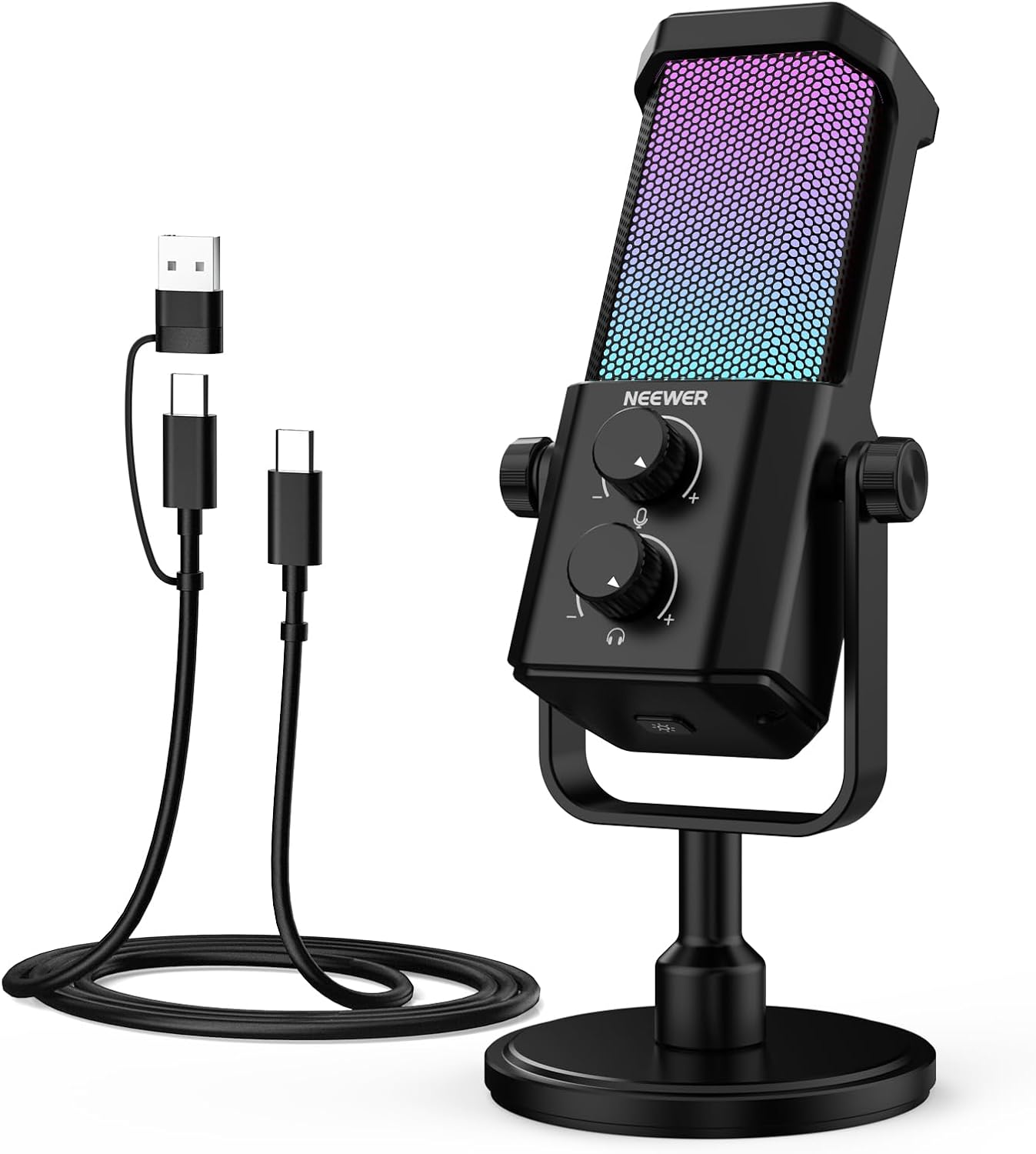 Pc Gaming Rgb - AI USB Podcasting Microphone, Plug &