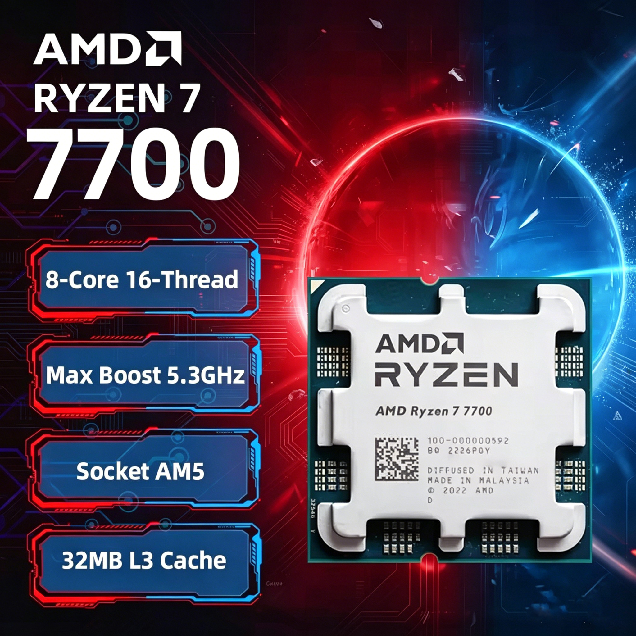 Pc Gaming Amd Ryzen 5 - AMD Ryzen 7 7700 R7 7700
