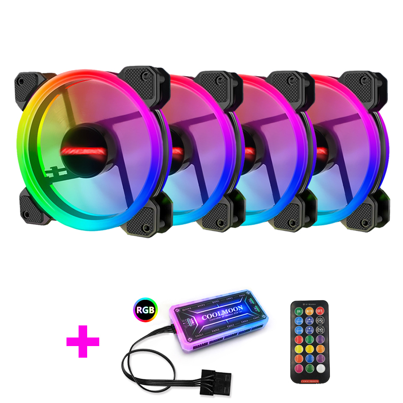 Pc Gaming Rgb - Coolmoon Case Fan PC Cooling RGB