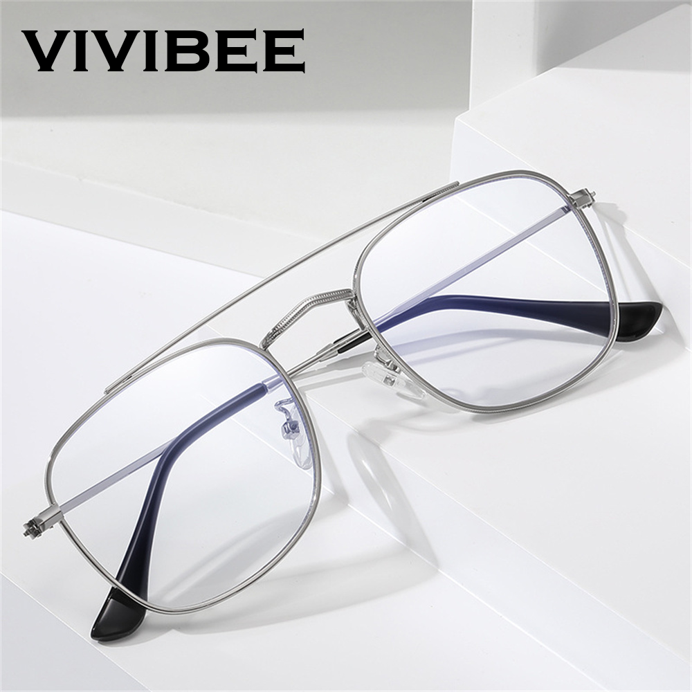 VIVIBEE Retro Aviation Blue Li - مراجعة Gaming Glasses Blue Light وسعره