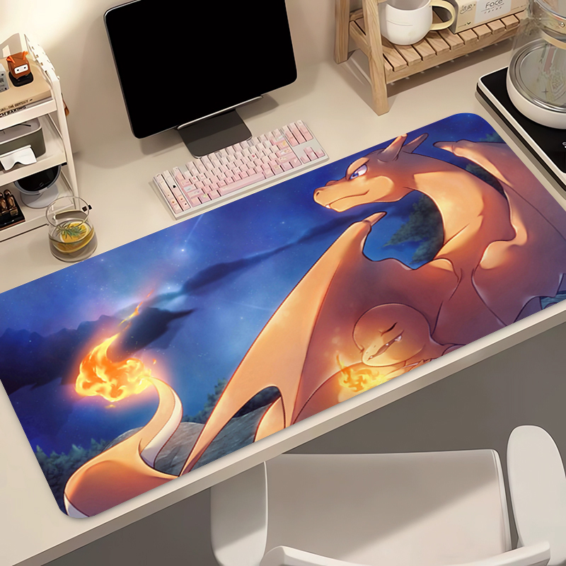 Anime Mouse Pad Pokemon Chariz - مراجعة Pc Gaming Aesthetic وسعره