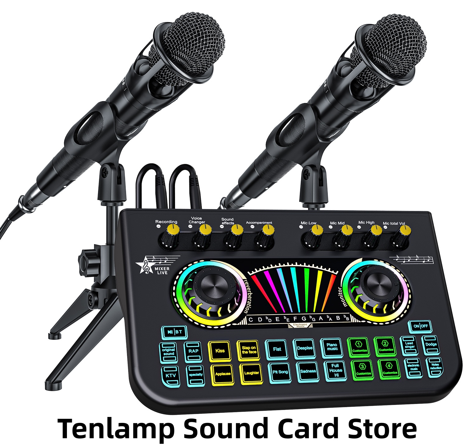 Tenlamp Sound Board to Play Mu - مراجعة Pc Gaming Live Streaming وسعره