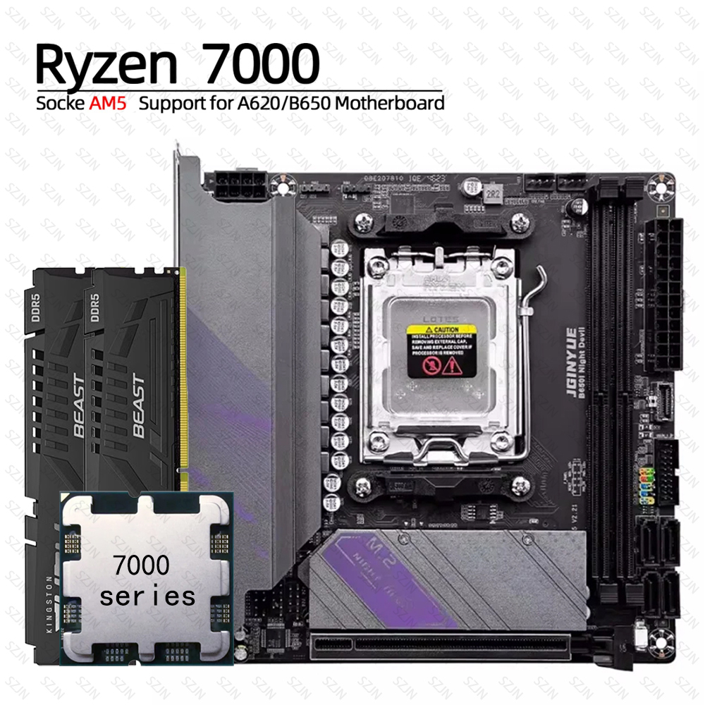 JGINYUE B650 ITX Motherboard S - مراجعة Pc Gaming Amd Ryzen 5 وسعره