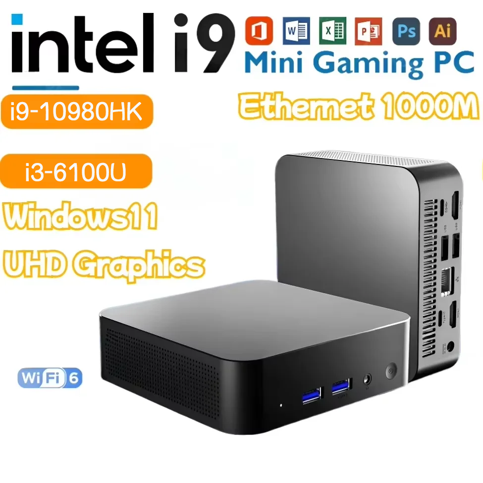 NEW MINI PC Computer Intel Cor - مراجعة Pc Gaming Intel Core I9 وسعره