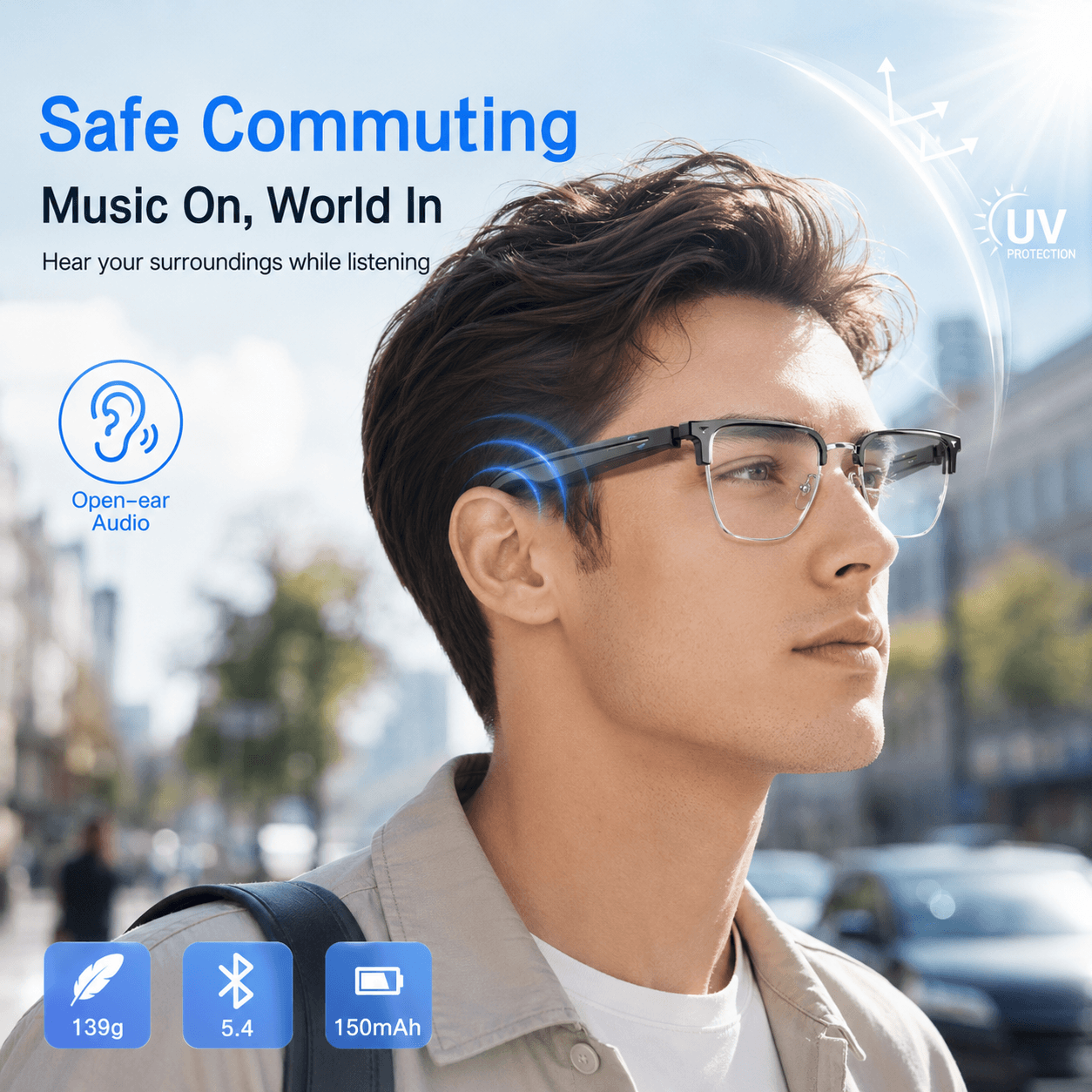 AIMB V2 Smart Bluetooth Glasse - مراجعة Gaming Glasses Blue Light وسعره