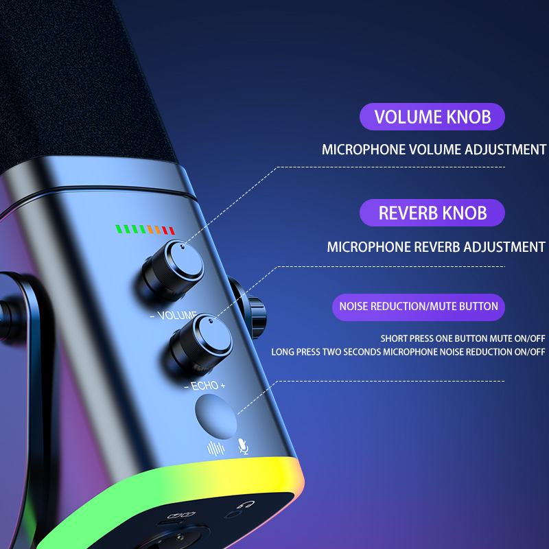 RGB Gaming Microphone USB Micr - مراجعة Pc Gaming Live Streaming وسعره