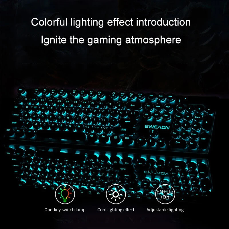 Retro Punk Mechanical Feel Key - مراجعة Pc Gaming Rgb وسعره