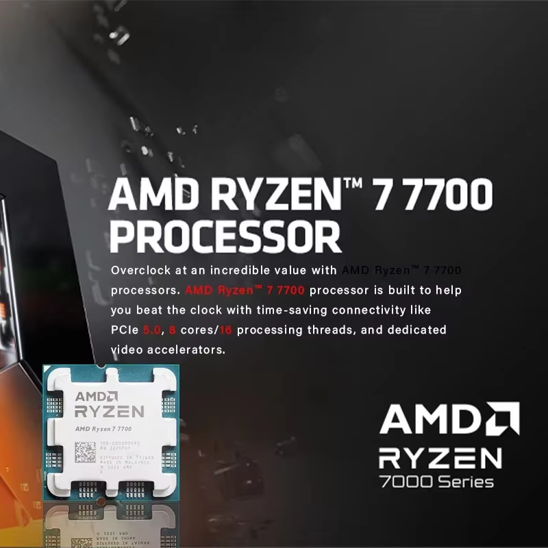 AMD Ryzen 7 7700 R7 7700 8 Cor - مراجعة Pc Gaming Amd Ryzen 5 وسعره
