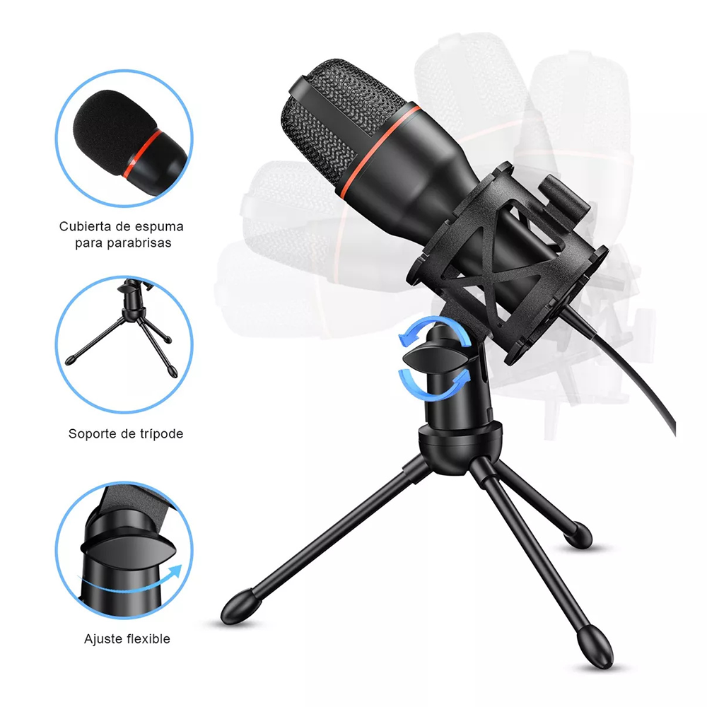 Condenser Microphone USB Wired - مراجعة Pc Gaming Live Streaming وسعره