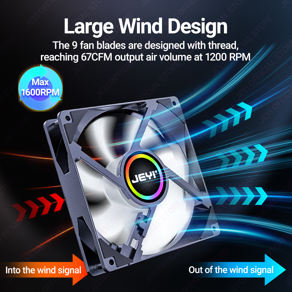 JEYI 120mm PC ARGB Cooling Fan - مراجعة Pc Gaming Rgb وسعره