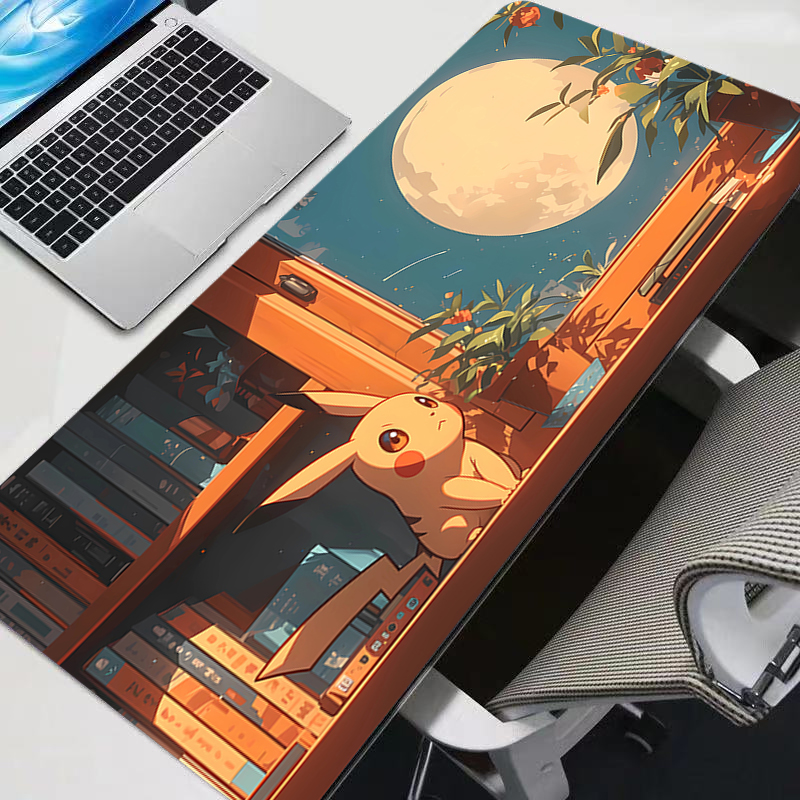 Mouse Pad Large P-Pikachu Rubb - مراجعة Pc Gaming Aesthetic وسعره