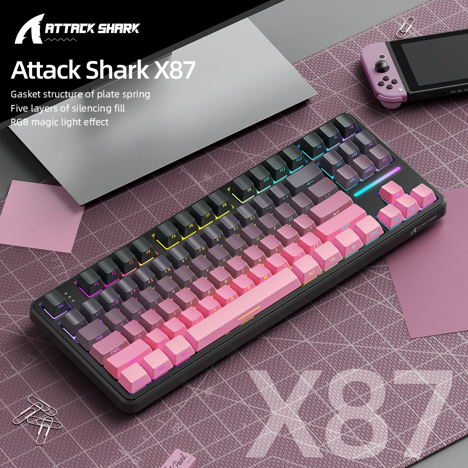 Attack Shark X87 Macro Drive G - مراجعة Pc Gaming Rgb وسعره