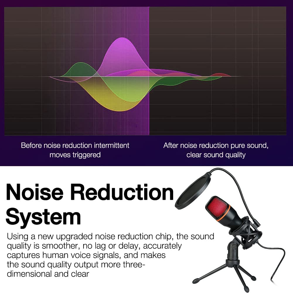 Condenser Microphone USB Wired - مراجعة Pc Gaming Live Streaming وسعره