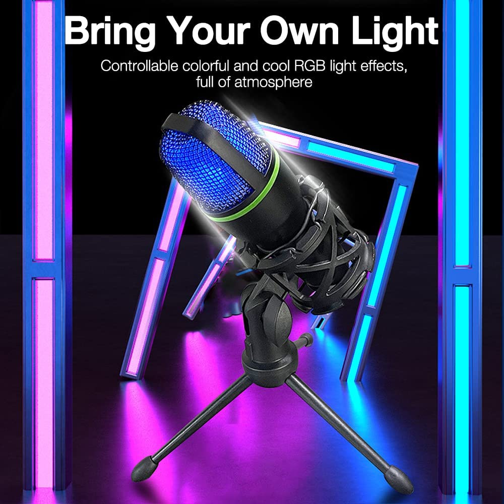 Condenser Microphone USB Wired - مراجعة Pc Gaming Live Streaming وسعره