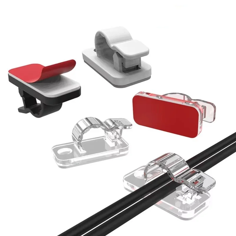 10/50PCS Cable Organizer Clips - مراجعة Cable Management Sleeve وسعره