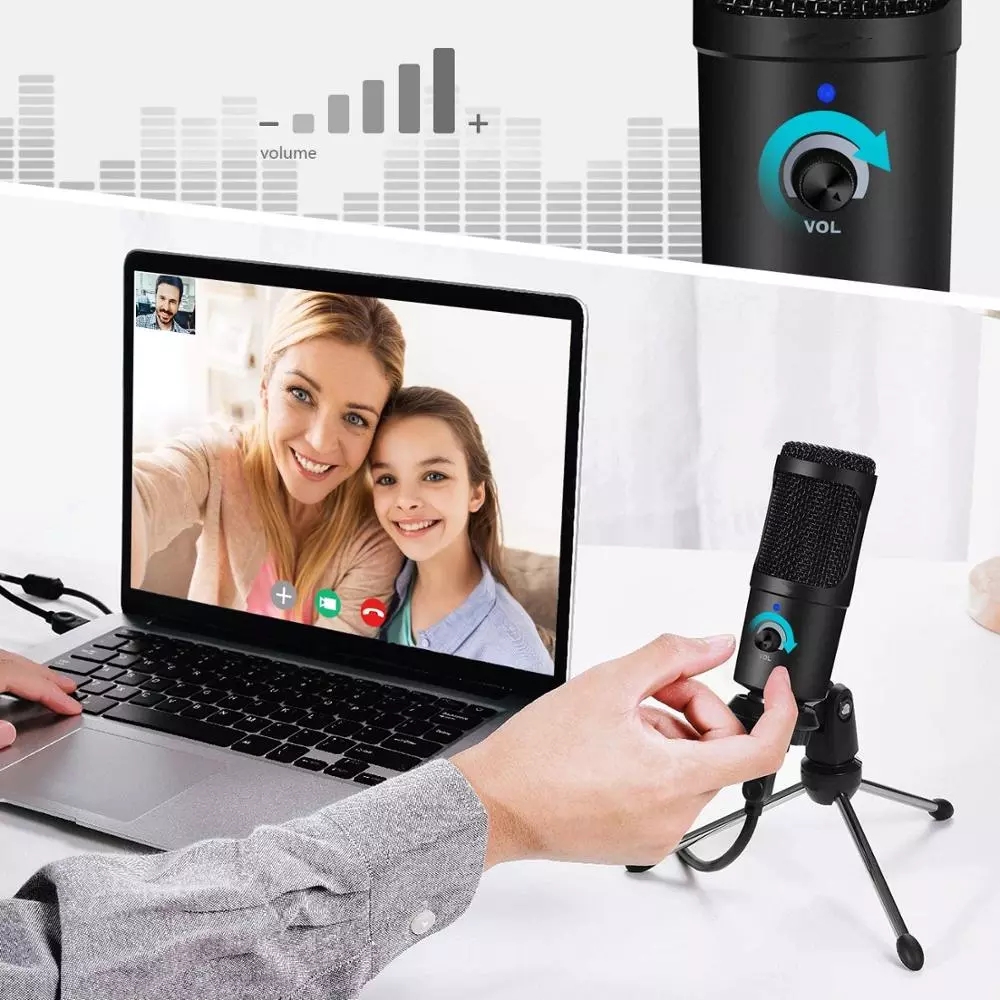 USB Condenser Microphone Recor - مراجعة Pc Gaming Live Streaming وسعره