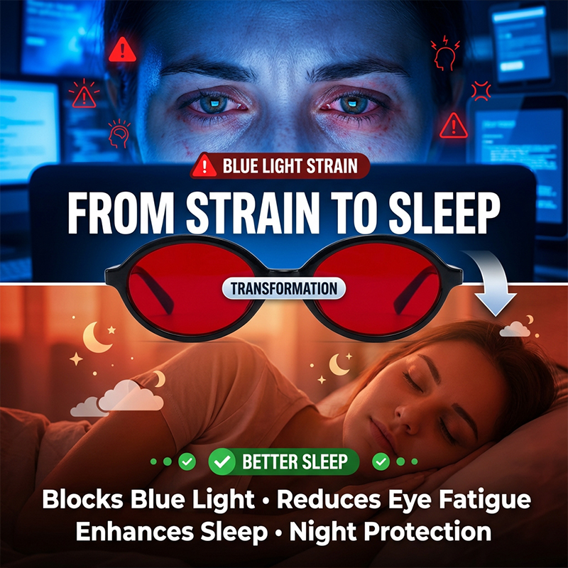 Anti Blue Light Red Lens Filte - مراجعة Gaming Glasses Blue Light وسعره