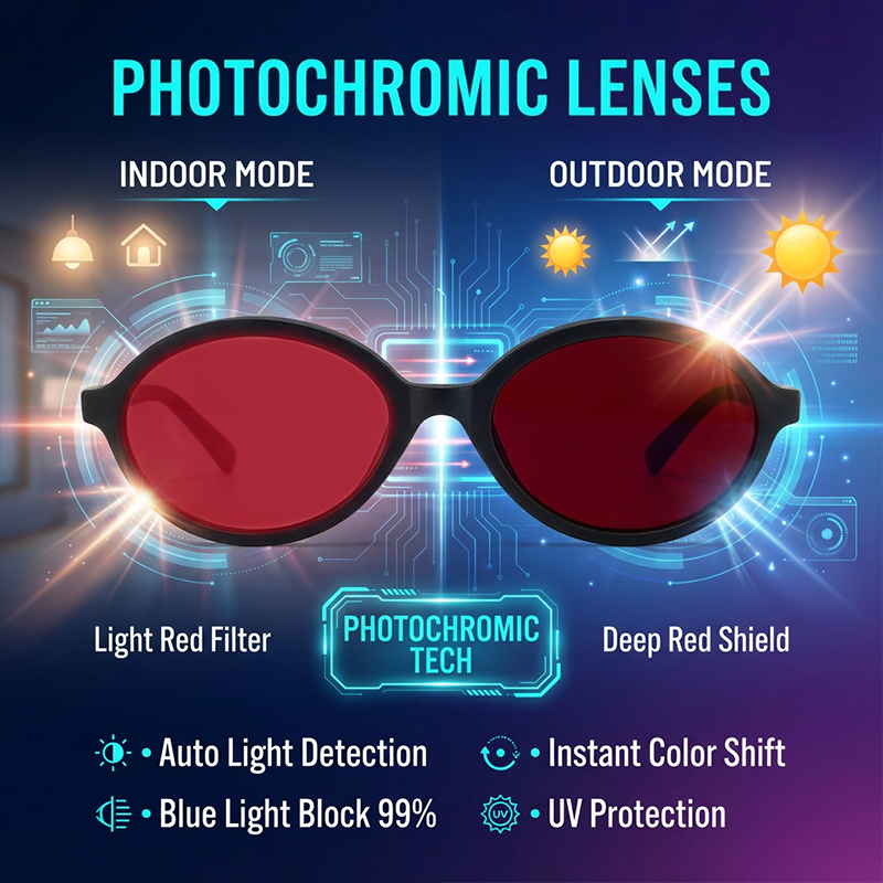 Anti Blue Light Red Lens Filte - مراجعة Gaming Glasses Blue Light وسعره