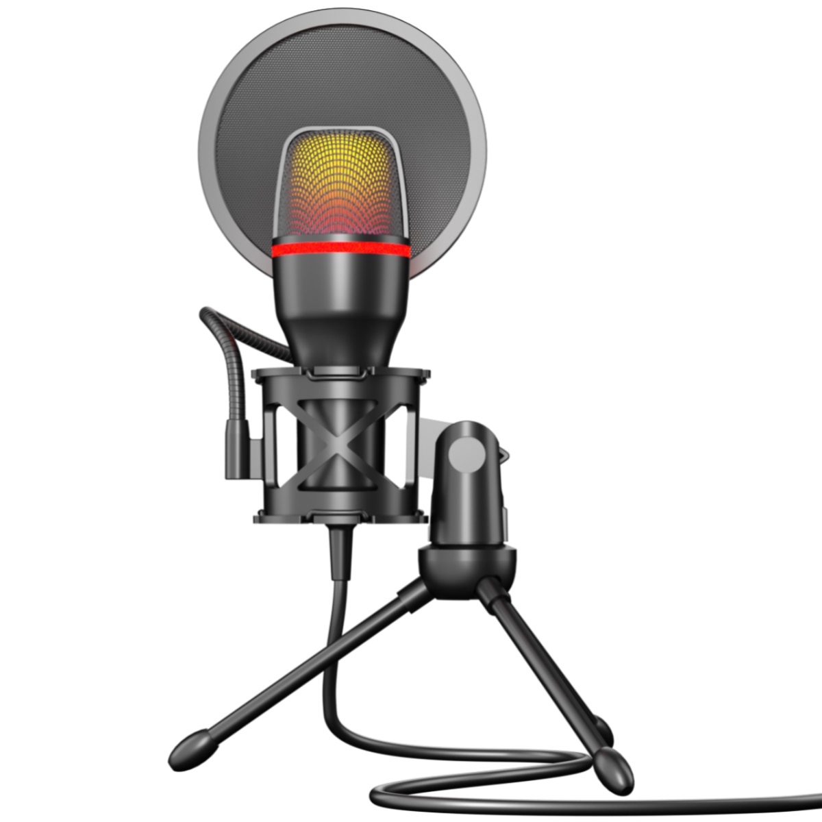 Professional Condenser Microph - مراجعة Pc Gaming Live Streaming وسعره
