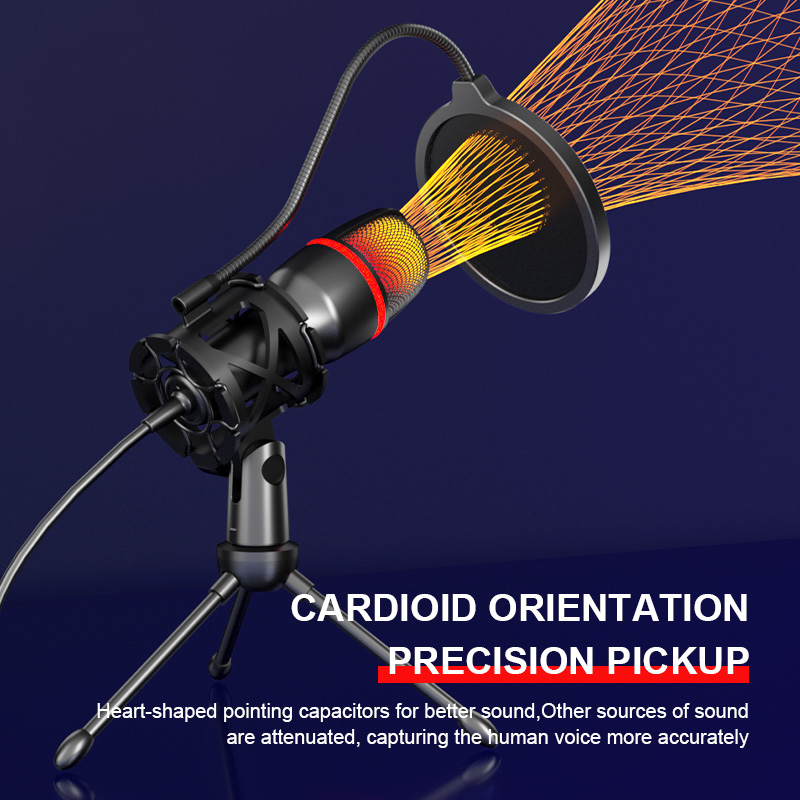 Professional Condenser Microph - مراجعة Pc Gaming Live Streaming وسعره