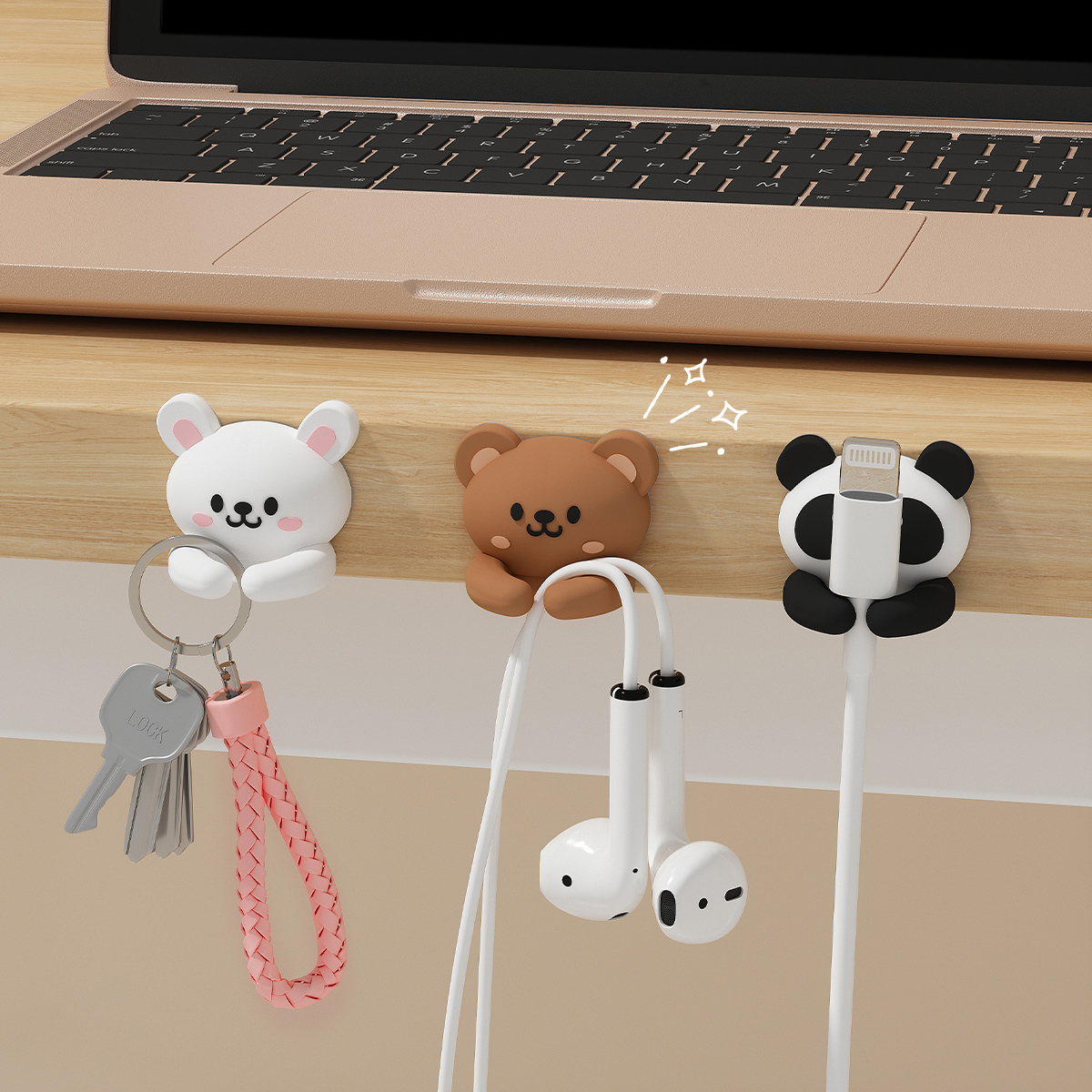 2/3pcs Cute Cartoon Desktop Ca - مراجعة Cable Management Sleeve وسعره