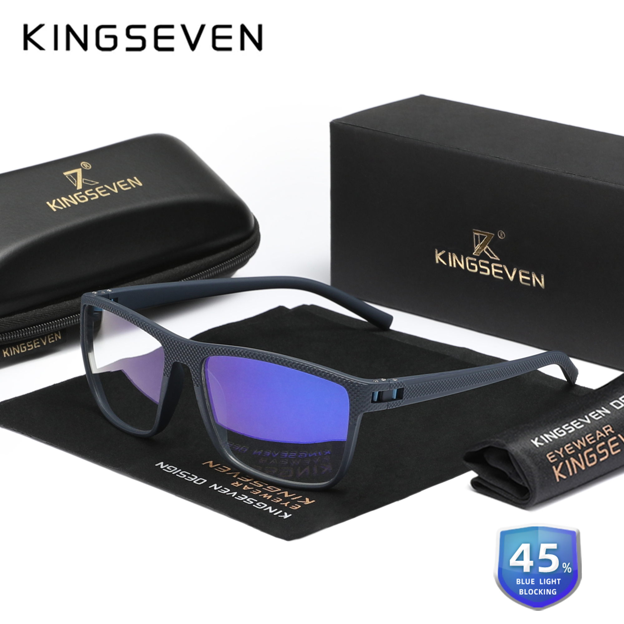 KINGSEVEN New 99% Anti-Blue Ra - مراجعة Gaming Glasses Blue Light وسعره