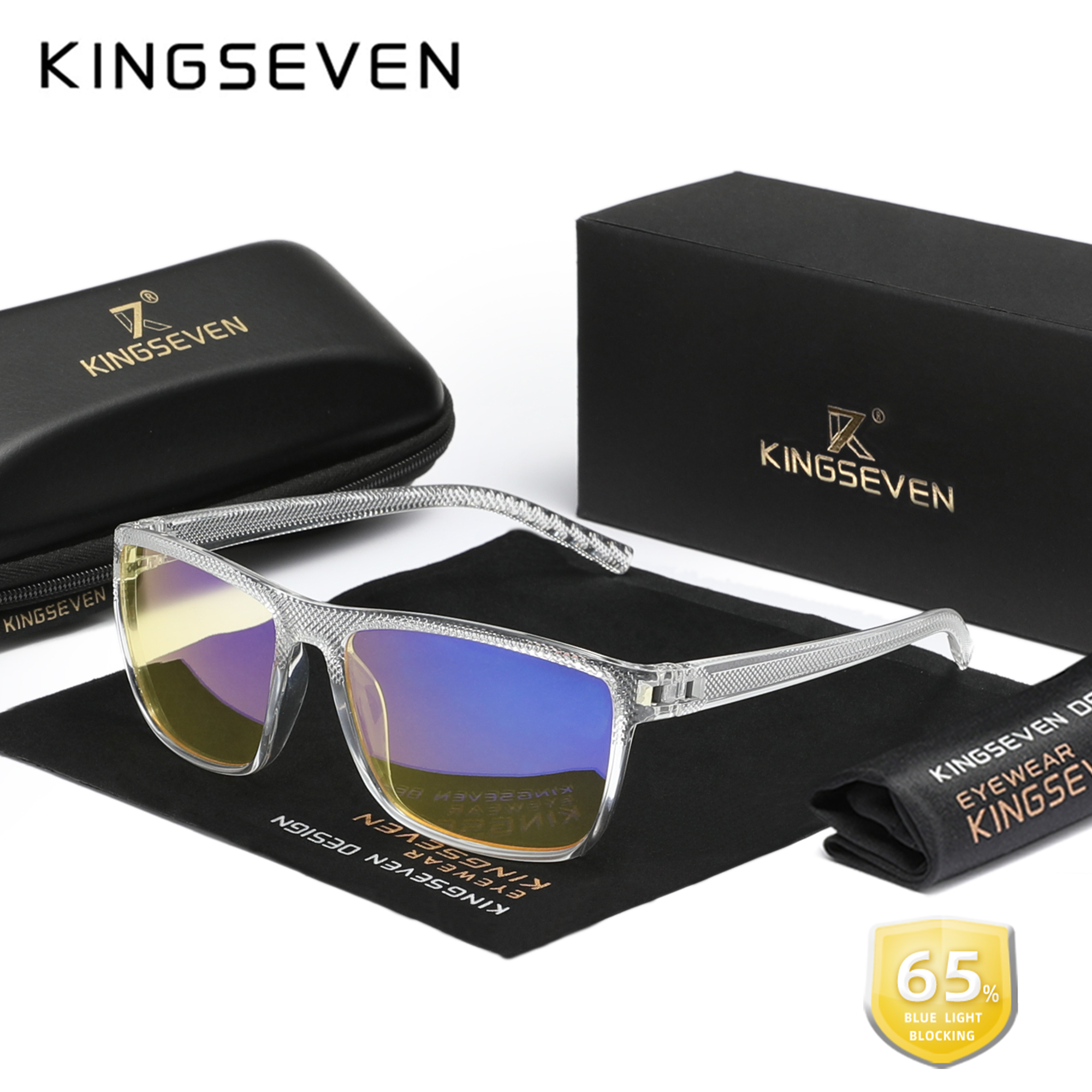 KINGSEVEN New 99% Anti-Blue Ra - مراجعة Gaming Glasses Blue Light وسعره