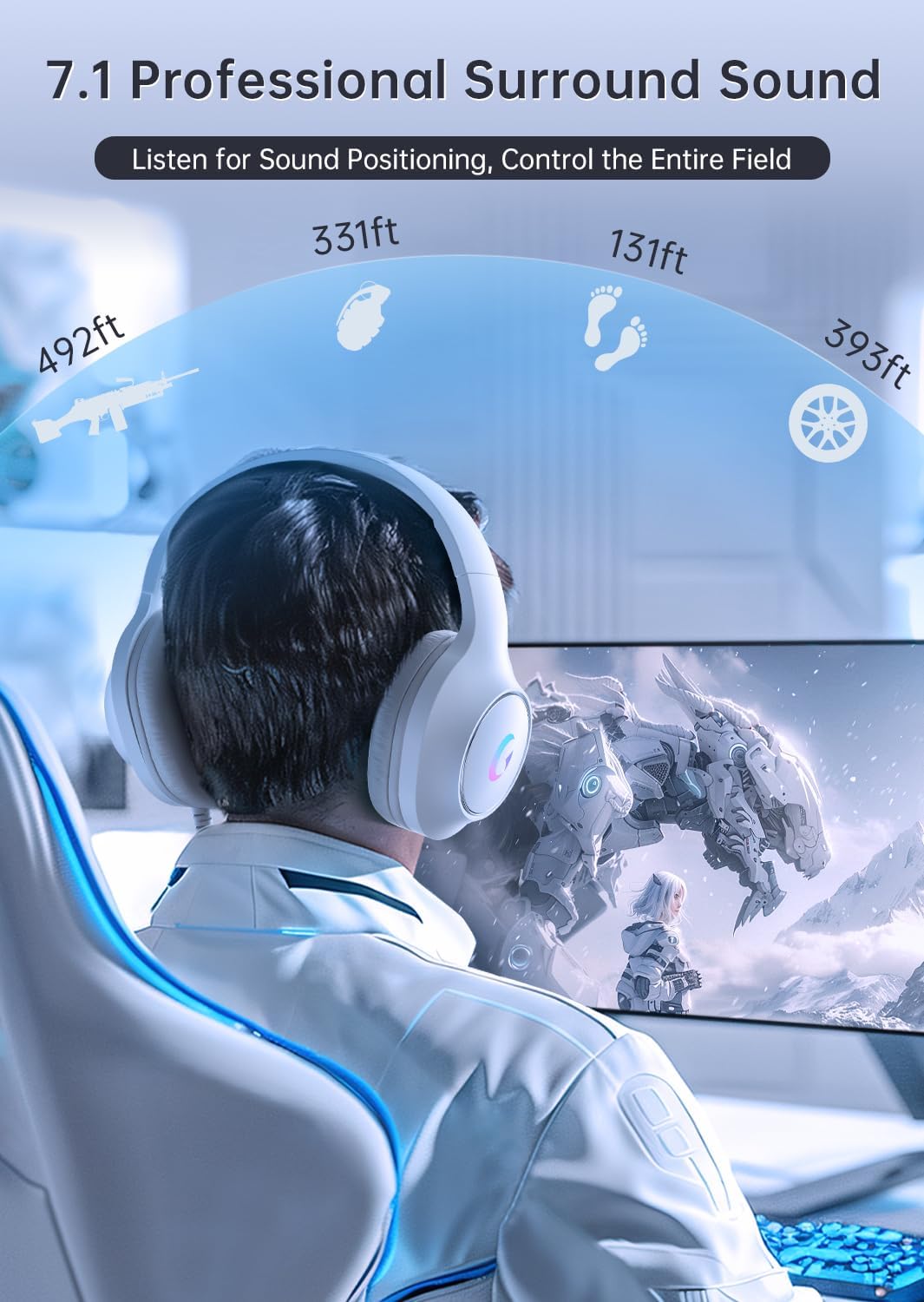 Gaming Headset With 7.1 Surrou - مراجعة Pc Gaming Rgb وسعره