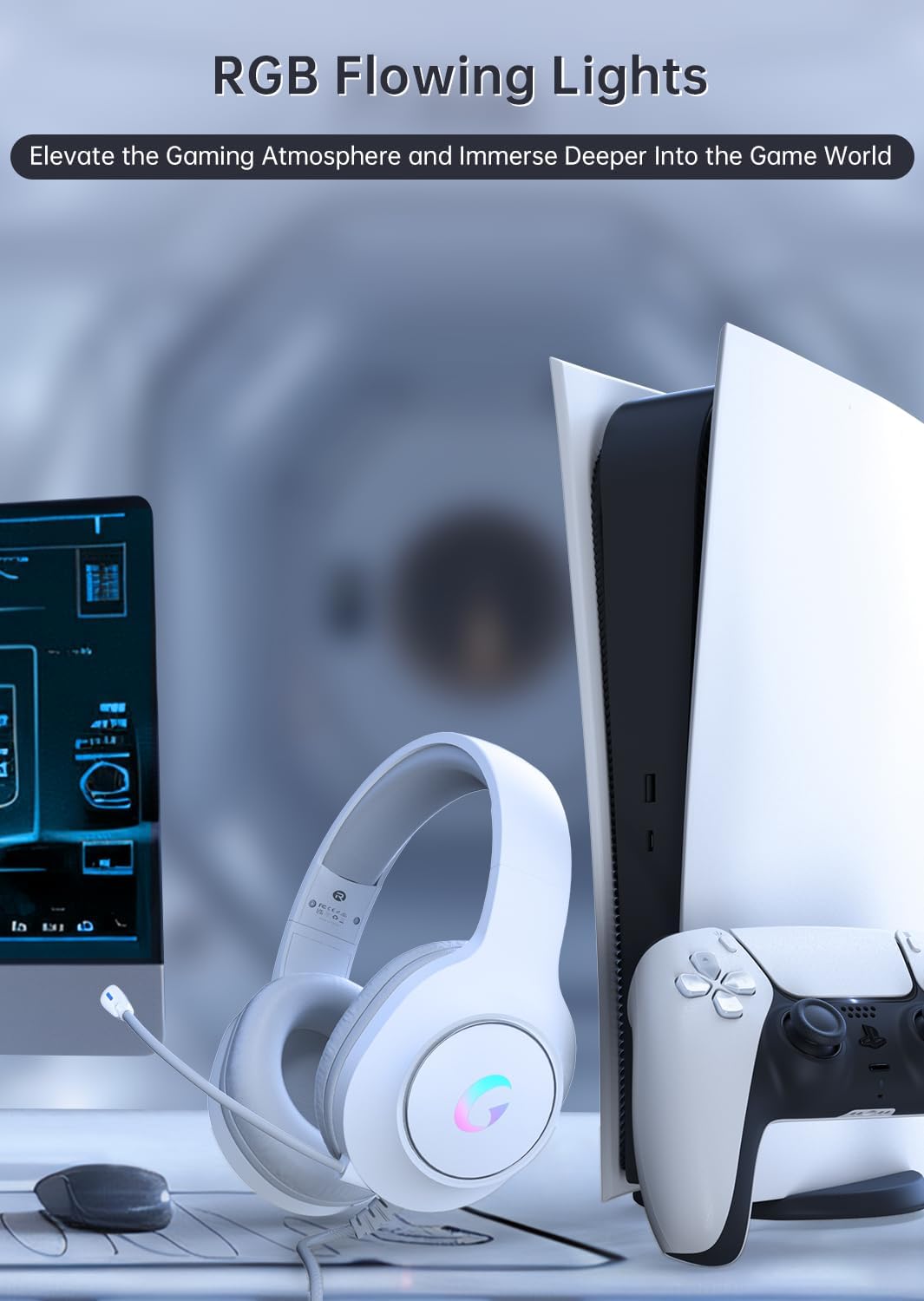 Gaming Headset With 7.1 Surrou - مراجعة Pc Gaming Rgb وسعره