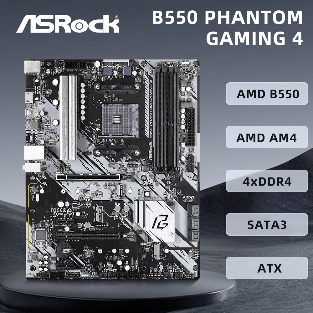 ASRock B550 PHANTOM GAMING 4 M - مراجعة Pc Gaming Amd Ryzen 5 وسعره