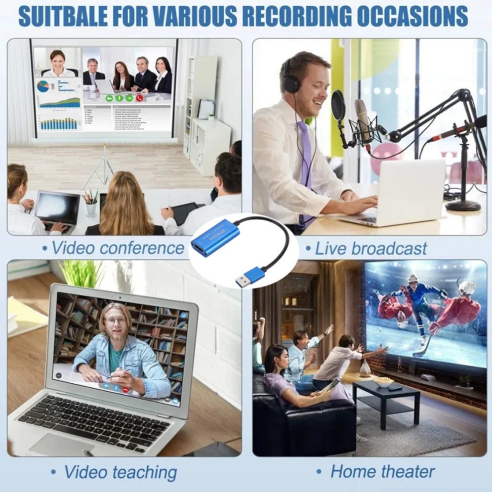 USB 3.0 Video Capture Card HDM - مراجعة Pc Gaming Live Streaming وسعره