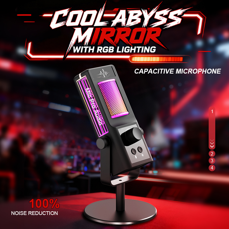 Rgb condenser microphone podca - مراجعة Pc Gaming Live Streaming وسعره