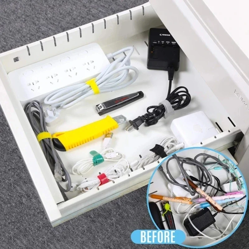 10/30/50PCS USB Cable Organize - مراجعة Cable Management Sleeve وسعره