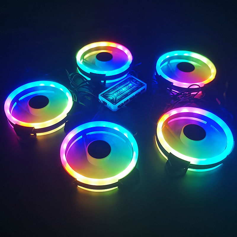 Coolmoon Case Fan PC Cooling R - مراجعة Pc Gaming Rgb وسعره