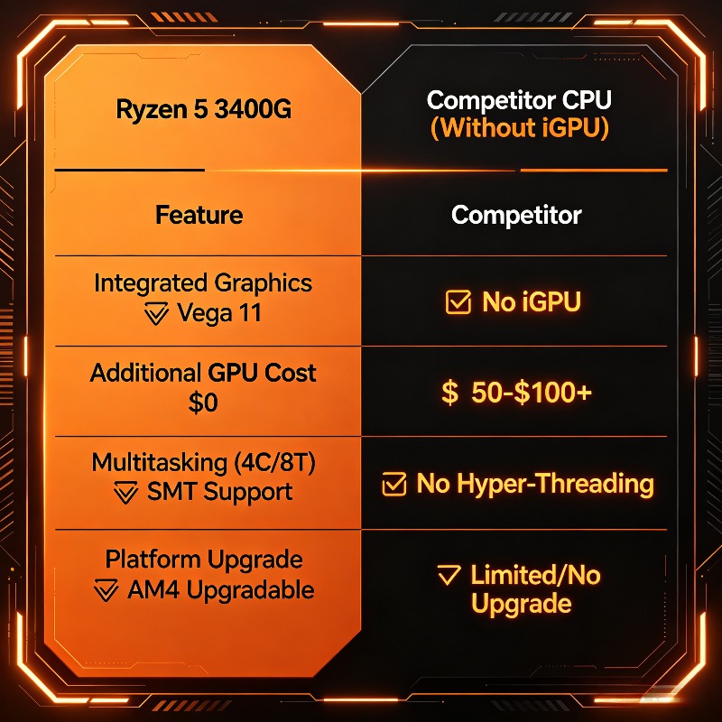 AMD Ryzen 5 3400G 4 Core 8 Thr - مراجعة Pc Gaming Amd Ryzen 5 وسعره