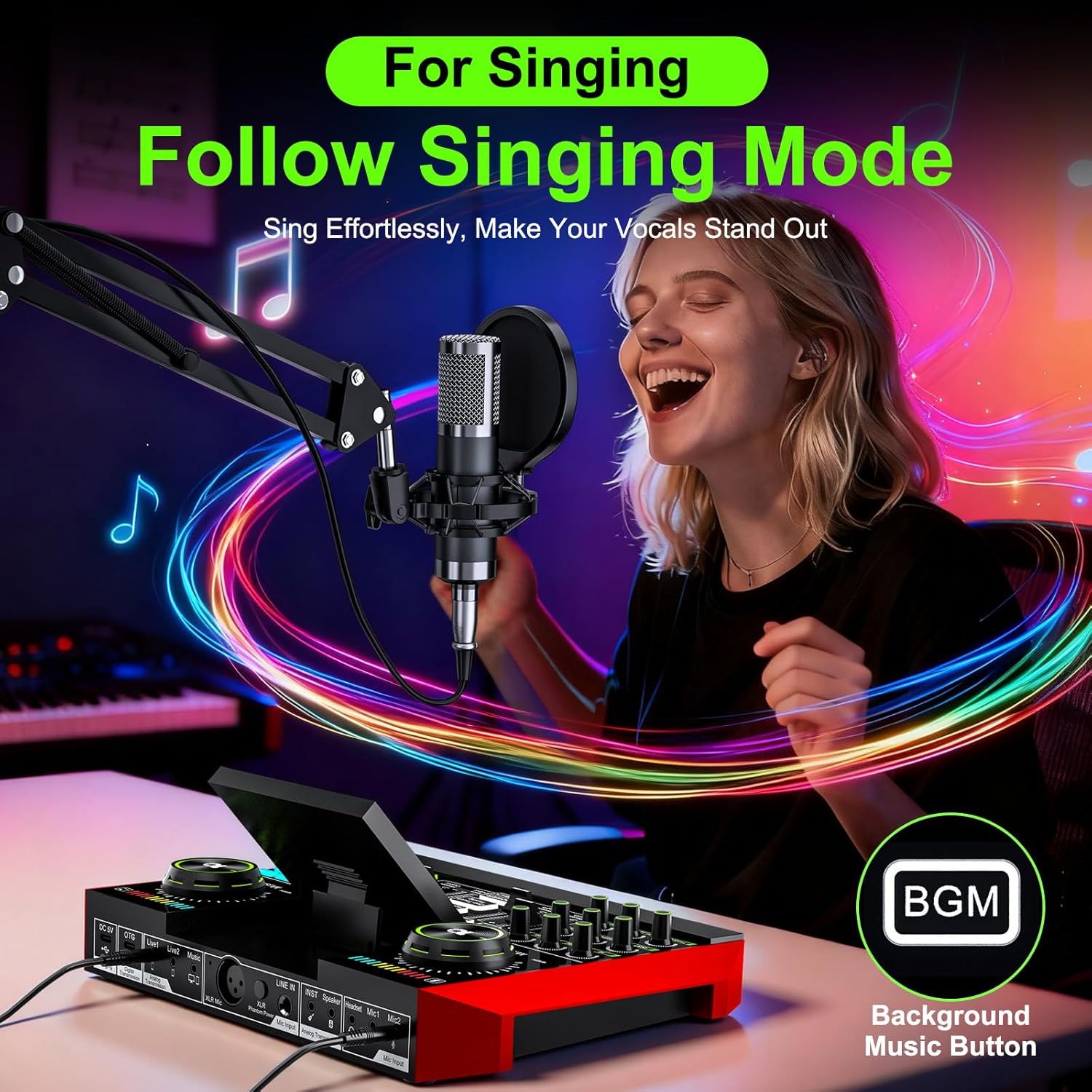 Tenlamp Podcast Equipment with - مراجعة Pc Gaming Live Streaming وسعره