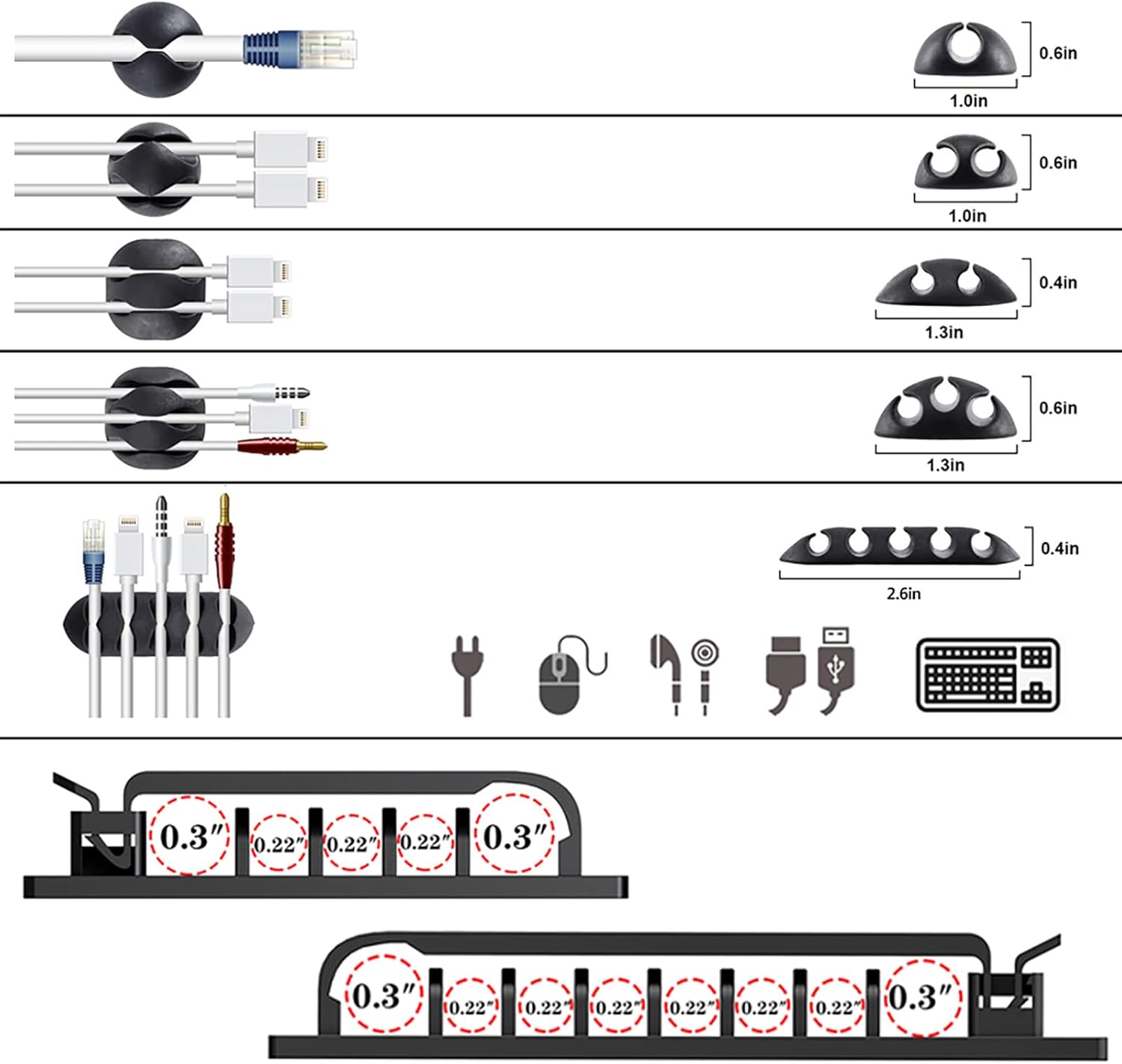 192 PCS Cable Management Kit w - مراجعة Cable Management Sleeve وسعره
