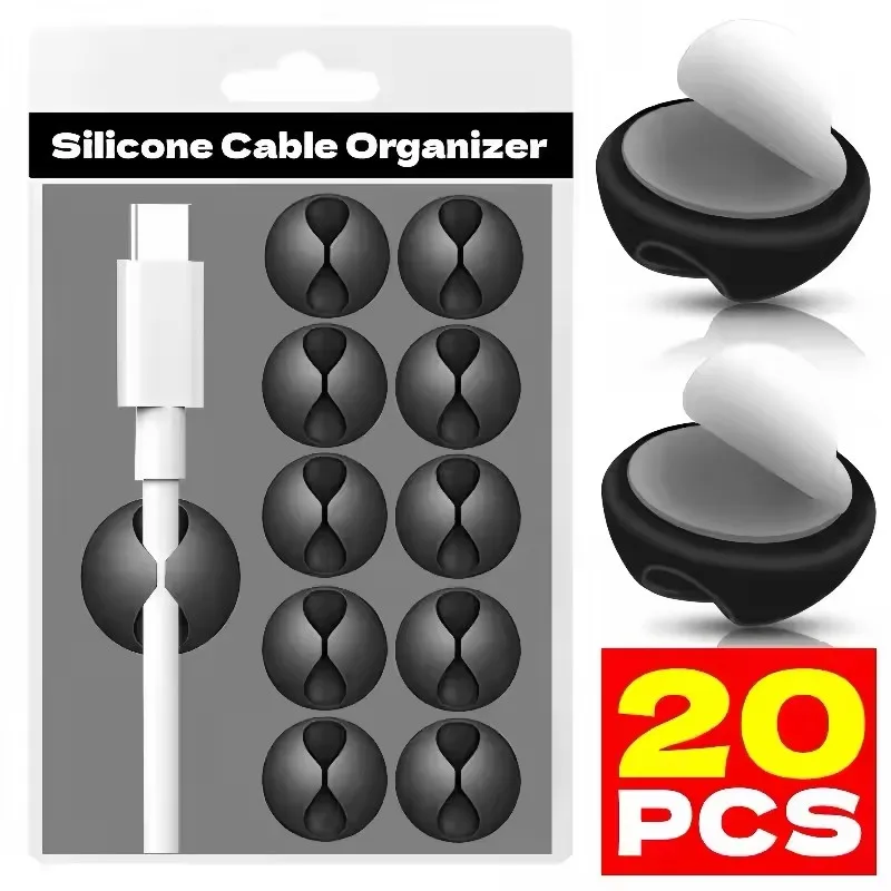 Cable Clips Phone Cord Holder  - مراجعة Cable Management Sleeve وسعره