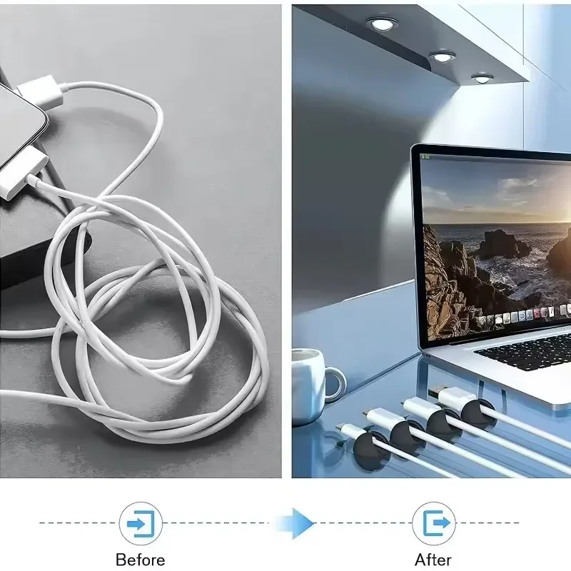 Cable Clips Phone Cord Holder  - مراجعة Cable Management Sleeve وسعره