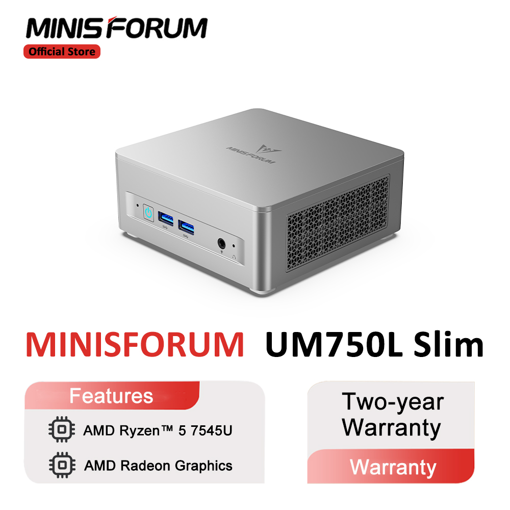 MINISFORUM Mini PC UM750L Slim - مراجعة Pc Gaming Amd Ryzen 5 وسعره