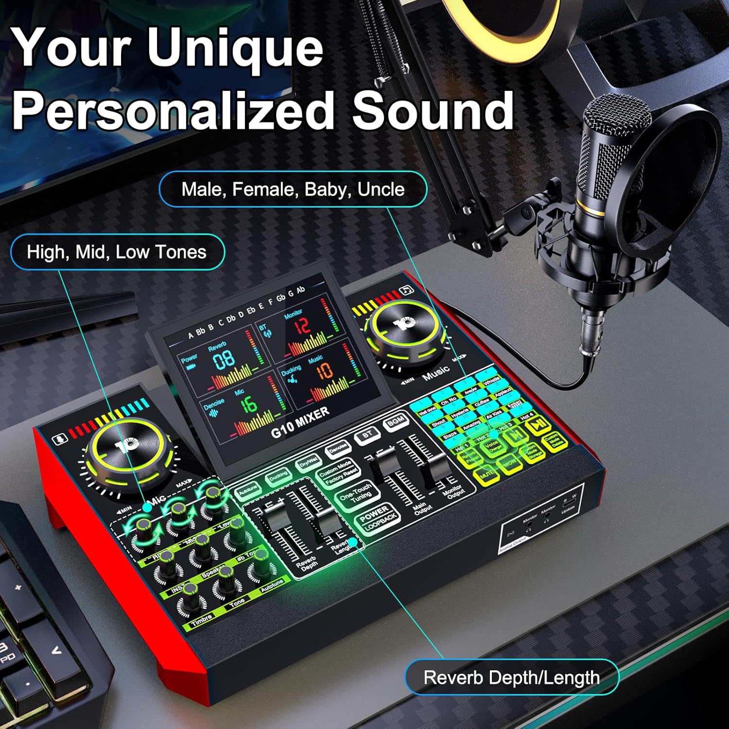 Tenlamp Sound Board for PC/Pho - مراجعة Pc Gaming Live Streaming وسعره