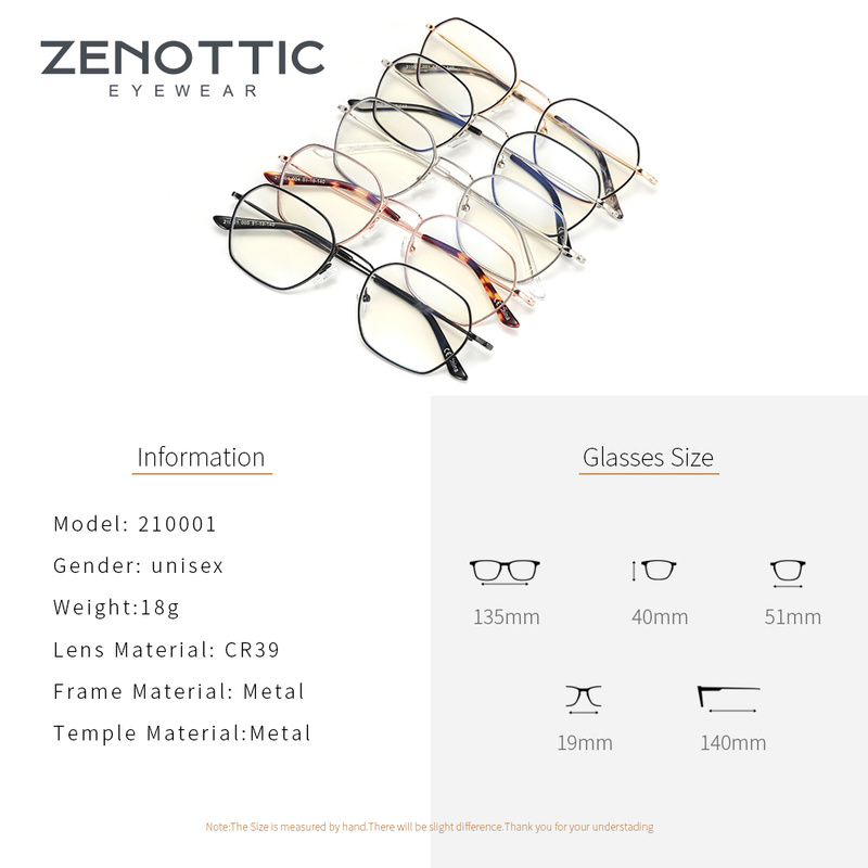ZENOTTIC Metal Anti Blue Light - مراجعة Gaming Glasses Blue Light وسعره