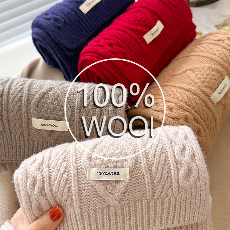 Luxury 100% Wool Scarf Women M - مراجعة Cable Management Sleeve وسعره