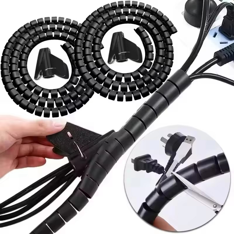 Cable Tube Sleeve Flexible Cor - مراجعة Cable Management Sleeve وسعره