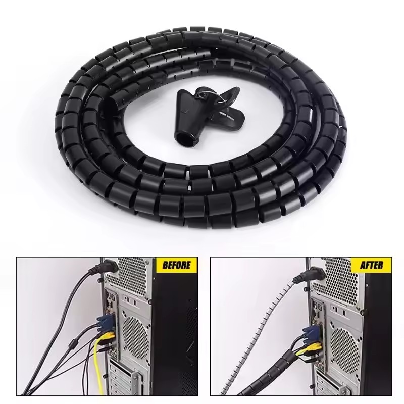 Cable Tube Sleeve Flexible Cor - مراجعة Cable Management Sleeve وسعره