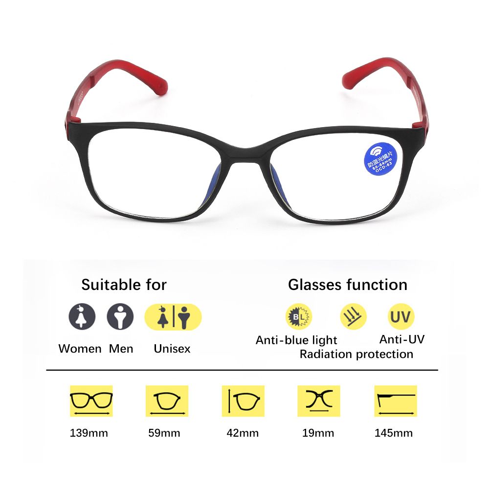 Unisex Flexible TR90 Computer  - مراجعة Gaming Glasses Blue Light وسعره
