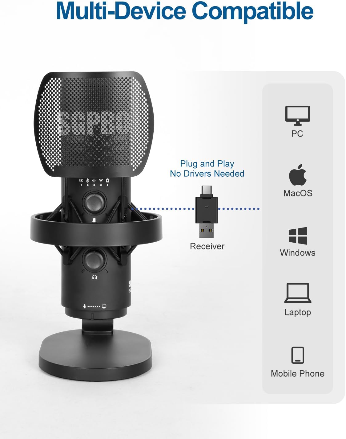 Wireless USB Microphone for St - مراجعة Pc Gaming Rgb وسعره