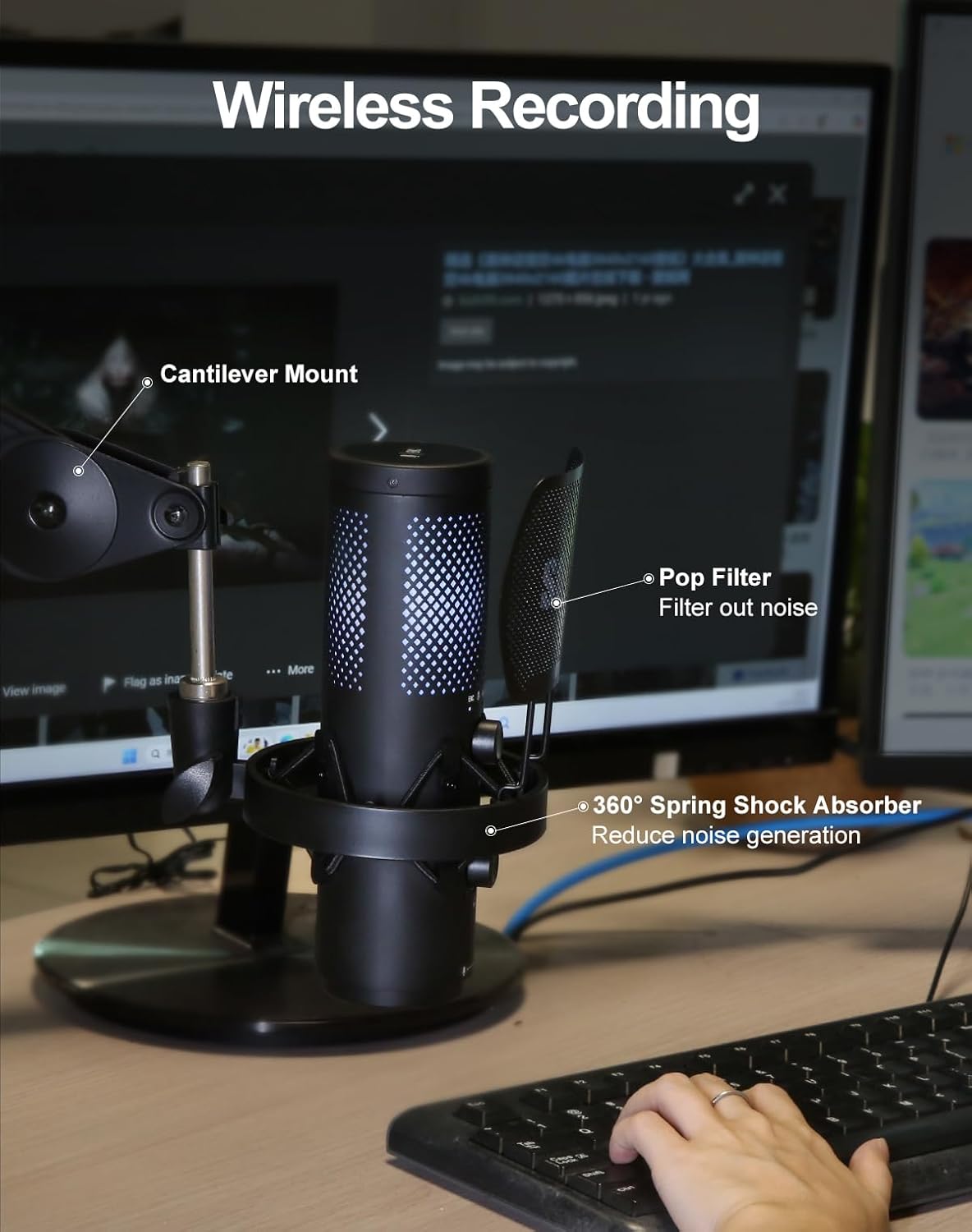 Wireless USB Microphone for St - مراجعة Pc Gaming Rgb وسعره